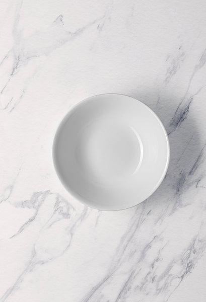 Ariane Prime 9" Prime - Warm White Porcelain Service Nappy Bowl - 6/Case (APRARN000029023) - iFoodservice Online