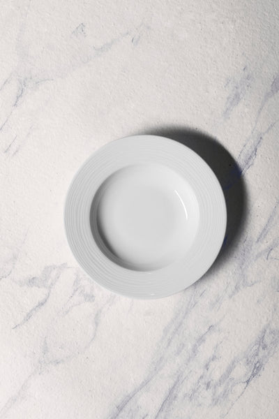 Ariane Prime 9" White Eclipse Porcelain Deep Plate - 12/Case (APRARN120012023) - iFoodservice Online