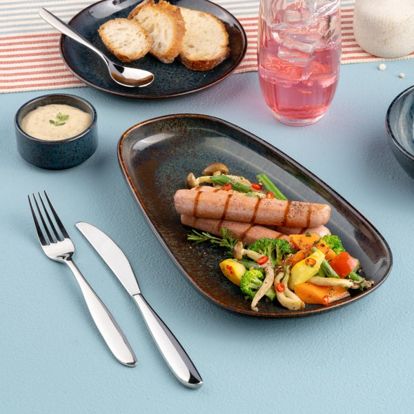 Ariane Retail 10 4/5" Equinox Porcelain Upala Plate - 8/Case (ARTARND66101011) - iFoodservice Online