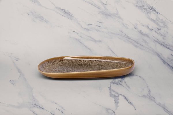 Ariane Retail 10 4/5'' x 6 1/6'' Freckles Porcelain Upala Plate - 6/Case (ARTARNC97101011) - iFoodservice Online