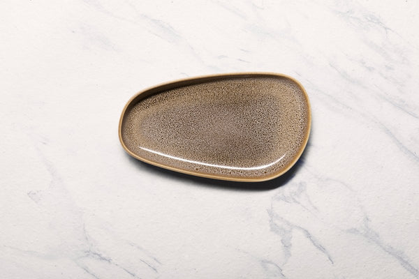 Ariane Retail 10 4/5'' x 6 1/6'' Freckles Porcelain Upala Plate - 6/Case (ARTARNC97101011) - iFoodservice Online