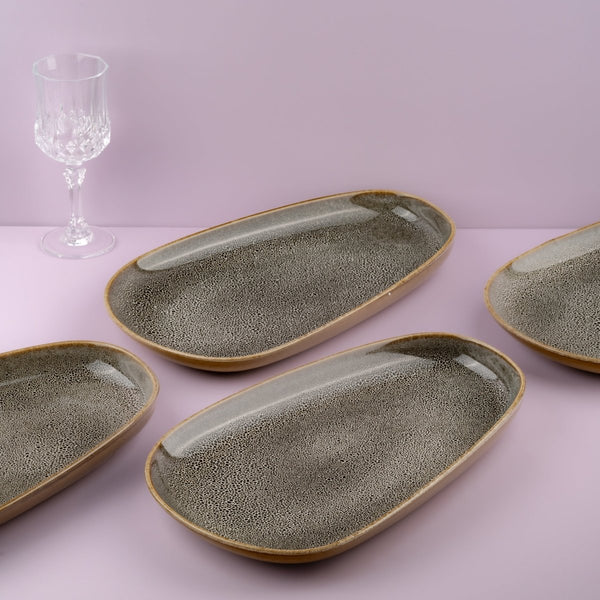 Ariane Retail 13 2/5" Freckles Porcelain Upala Plate - 4/Case (ARTARNC97101015) - iFoodservice Online