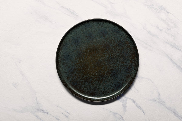 Ariane Selas 10 5/8" Equinox Porcelain Short Rim Stackable Plate - 4/Case (ASEARND66B11027) - iFoodservice Online