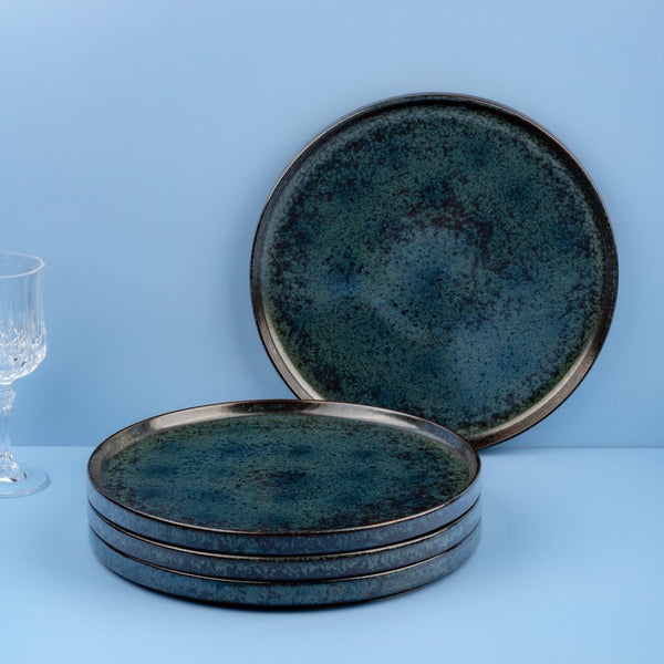 Ariane Selas 10 5/8" Equinox Porcelain Short Rim Stackable Plate - 4/Case (ASEARND66B11027) - iFoodservice Online