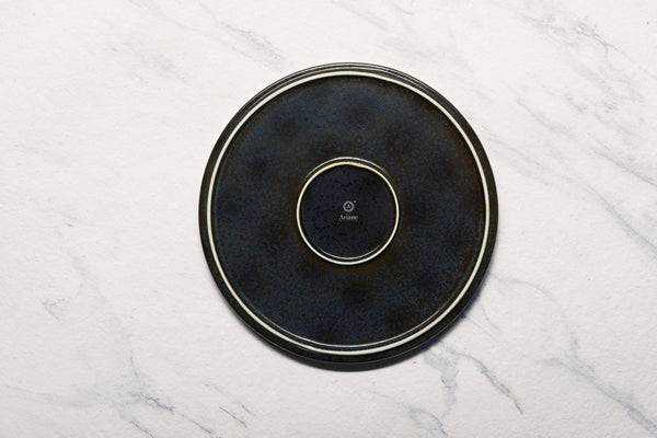 Ariane Selas 10 5/8" Equinox Porcelain Short Rim Stackable Plate - 4/Case (ASEARND66B11027) - iFoodservice Online