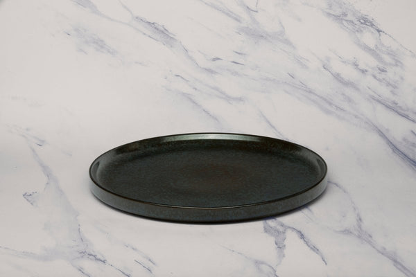 Ariane Selas 10 5/8" Equinox Porcelain Short Rim Stackable Plate - 4/Case (ASEARND66B11027) - iFoodservice Online