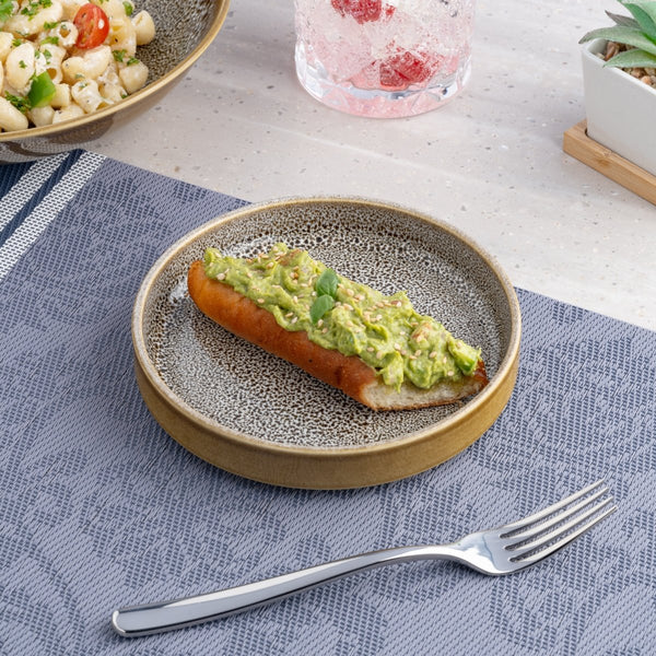 Ariane Selas 6" Freckles Porcelain Stackable Plate - 4/Case (ASEARNC97A11015) - iFoodservice Online