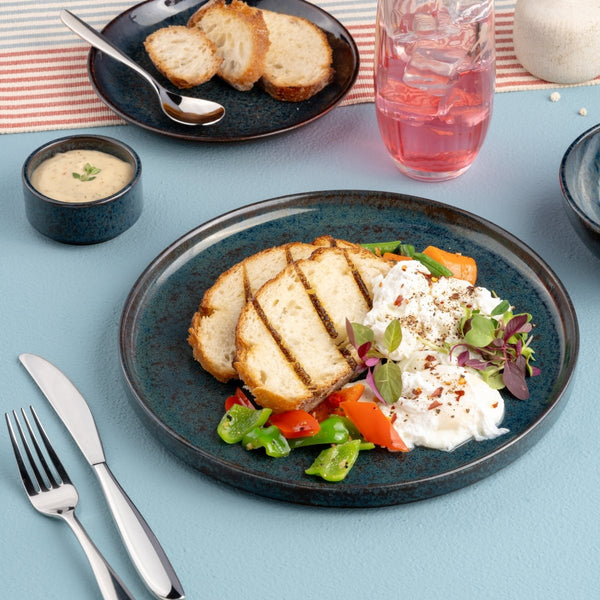 Ariane Selas 8 1/4" Equinox Porcelain Short Rim Stackable Plate - 4/Case (ASEARND66B11021) - iFoodservice Online