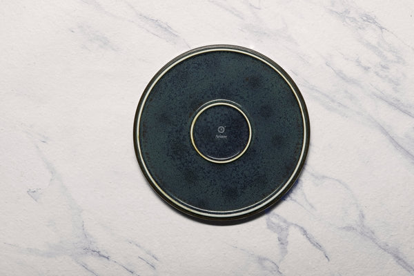 Ariane Selas 9 5/6" Equinox Porcelain Short Rim Stackable Plate - 4/Case (ASEARND66B11025) - iFoodservice Online