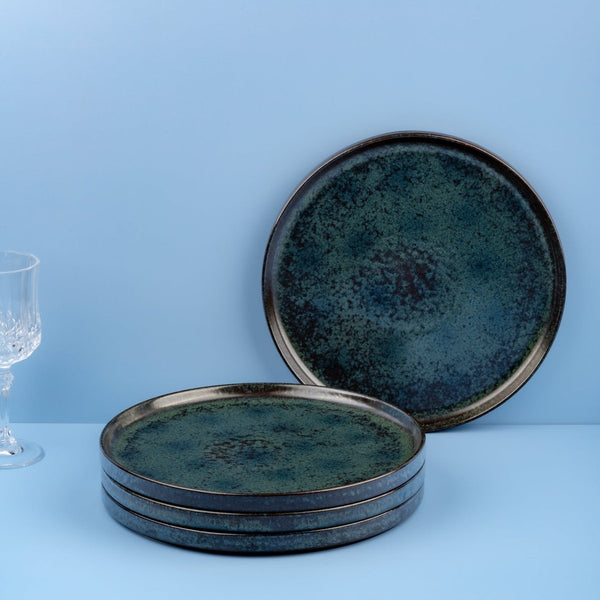 Ariane Selas 9 5/6" Equinox Porcelain Short Rim Stackable Plate - 4/Case (ASEARND66B11025) - iFoodservice Online