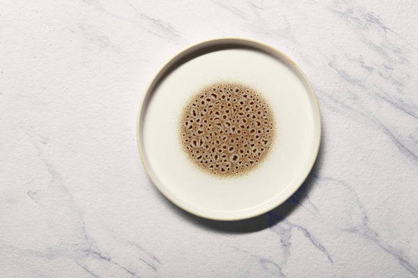 Ariane Selas 9 5/6" Jaguar Porcelain Stackable Plate - 4/Case (ASEARND52A11025) - iFoodservice Online