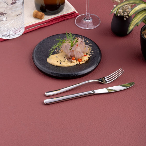 Ariane Slide 10 5/8" Slide - Black Dazzle Porcelain Plate - 6/Case (ADEARN259011027) - iFoodservice Online