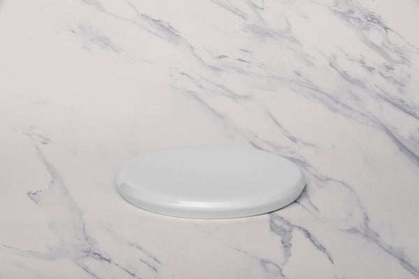 Ariane Slide 6 2/7" Slide - Warm White Porcelain Plate - 6/Case (ADEARN000011016) - iFoodservice Online