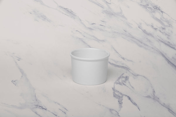 Ariane Slow Fast 8 1/9 Oz Warm White Porcelain Ice Cream Cup - 6/Case (AOTARN000042024) - iFoodservice Online