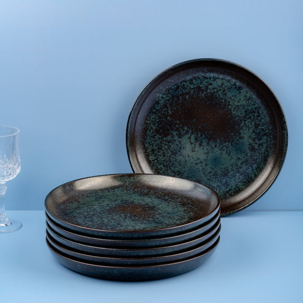 Ariane Titanium 10 5/8" Equinox Porcelain Flat Plate - 6/Case (ATIARND66011027) - iFoodservice Online