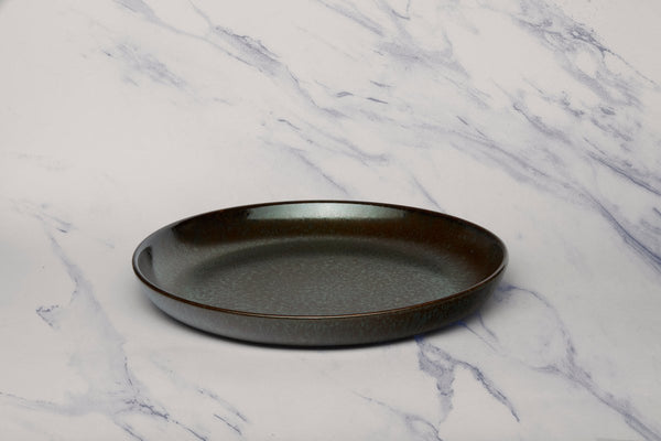 Ariane Titanium 10 5/8" Equinox Porcelain Flat Plate - 6/Case (ATIARND66011027) - iFoodservice Online