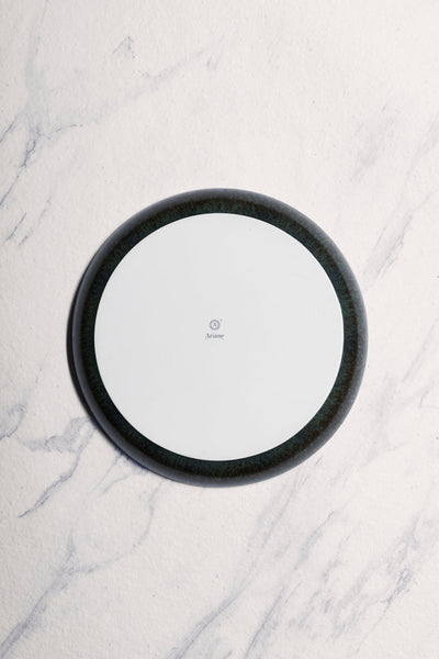 Ariane Titanium 10 5/8" Equinox Porcelain Flat Plate - 6/Case (ATIARND66011027) - iFoodservice Online