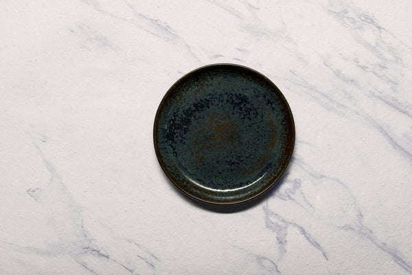 Ariane Titanium 7 7/8" Equinox Porcelain Flat Plate - 12/Case (ATIARND66011020) - iFoodservice Online