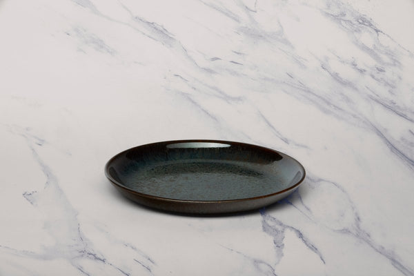 Ariane Titanium 7 7/8" Equinox Porcelain Flat Plate - 12/Case (ATIARND66011020) - iFoodservice Online