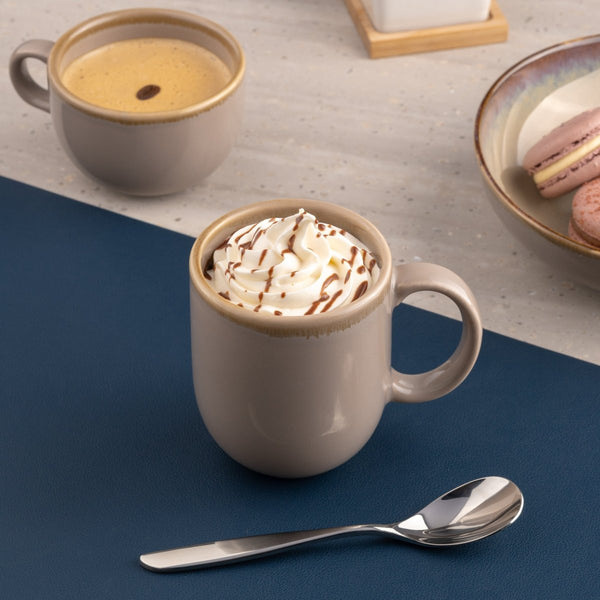 Ariane Vital Coupe 10 1/7 Oz Splash Beige Porcelain Mug - 6/Case (AVCARN257054030) - iFoodservice Online