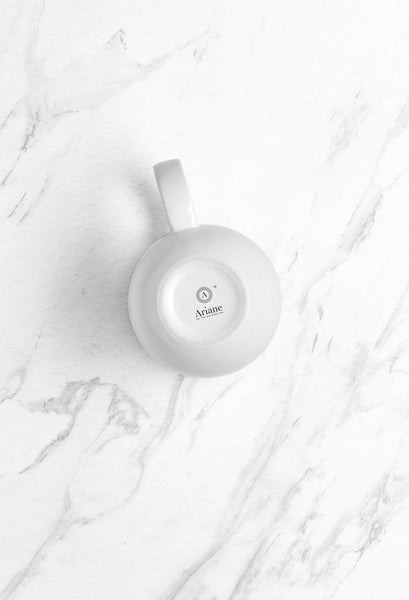 Ariane Vital Coupe 10 1/7 Oz Tornado - White Matt Porcelain Mug - 6/Case (AVCARN427054030) - iFoodservice Online