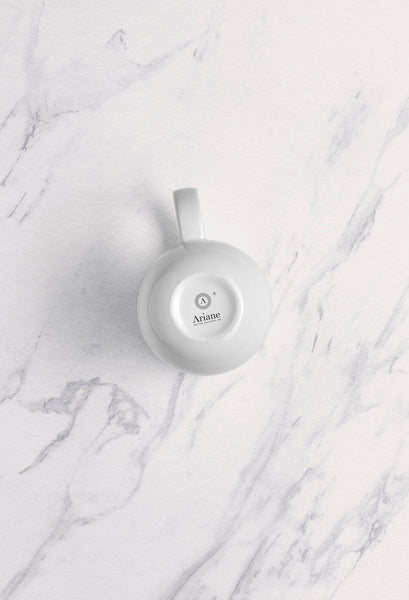 Ariane Vital Coupe 10 1/7 Oz Vital Coupe - Warm White Porcelain Coupe Mug - 6/Case (AVCARN000054030) - iFoodservice Online