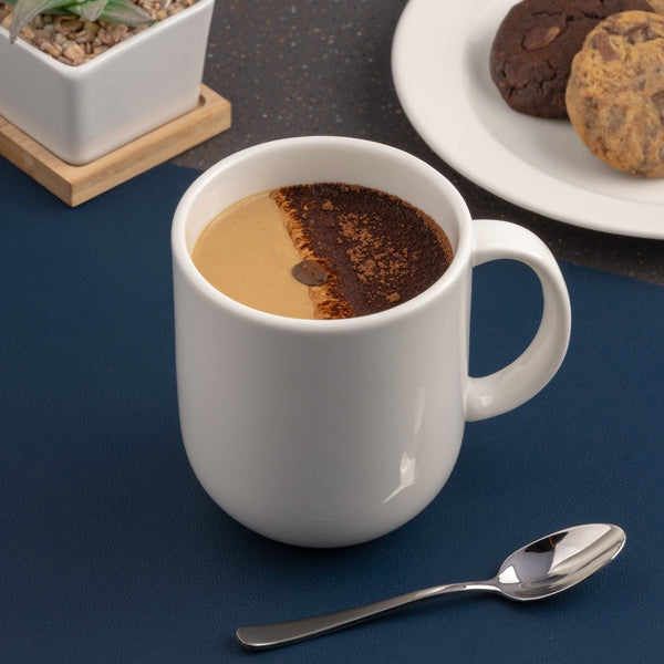 Ariane Vital Coupe 10 1/7 Oz Vital Coupe - Warm White Porcelain Coupe Mug - 6/Case (AVCARN000054030) - iFoodservice Online