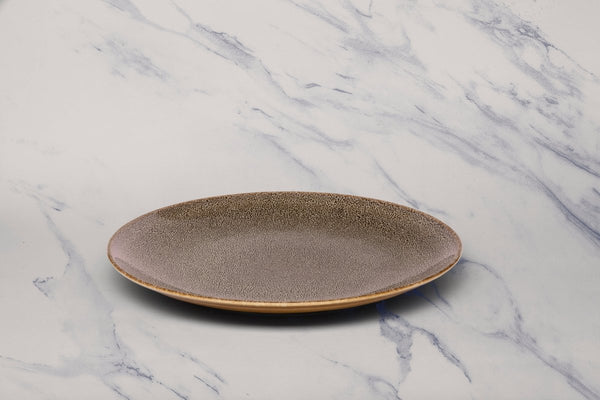 Ariane Vital Coupe 10 5/8" Freckles Porcelain Coupe Round Rimless Plate - 6/Case (AVCARNC97011027) - iFoodservice Online