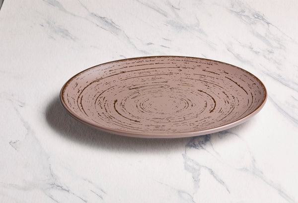 Ariane Vital Coupe 10 5/8" Tornado - Dessert Sage Porcelain Coupe Round Rimless Plate - 6/Case (AVCARN429011027) - iFoodservice Online