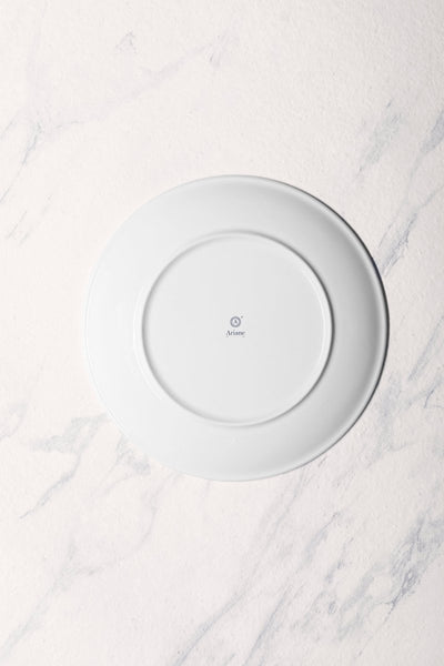 Ariane Vital Coupe 10 5/8" Twister Mokka Dark Brown Porcelain Coupe Round Rimless Plate - 6/Case (AVCARN263011027) - iFoodservice Online