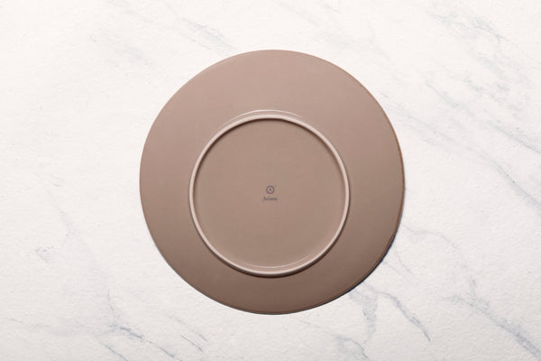 Ariane Vital Coupe 11 3/7" Splash Beige Porcelain Elevated Plate - 6/Case (AVCARN257111029) - iFoodservice Online