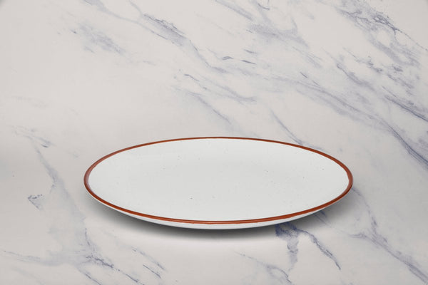 Ariane Vital Coupe 11 3/7" Terra Arena White Porcelain Coupe Round Rimless Plate - 6/Case (AVCARN205011029) - iFoodservice Online