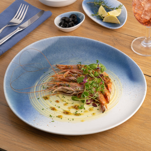 Ariane Vital Coupe 11 3/7" White Porcelain Coupe Elevated Plate - 6/Case (AVCARND65111029) - iFoodservice Online