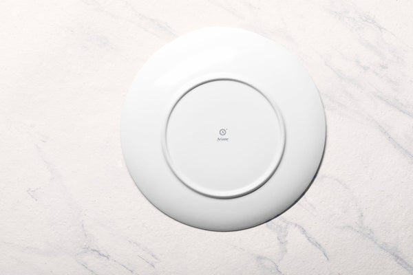 Ariane Vital Coupe 11 3/7" White Porcelain Coupe Elevated Plate - 6/Case (AVCARND65111029) - iFoodservice Online