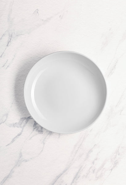 Ariane Vital Coupe 11" Vital Coupe - Warm White Porcelain Coupe Round Wok Deep Plate - 6/Case (AVCARN000012003) - iFoodservice Online
