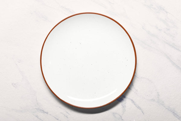 Ariane Vital Coupe 12 1/5" Terra Arena Porcelain Coupe Round Rimless Plate - 6/Case (AVCARN205011031) - iFoodservice Online