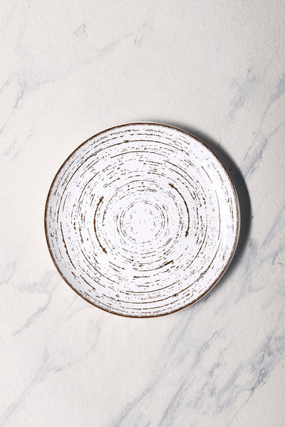 Ariane Vital Coupe 12 1/5" Tornado - White Matt Porcelain Coupe Round Rimless Plate - 6/Case (AVCARN427011031) - iFoodservice Online