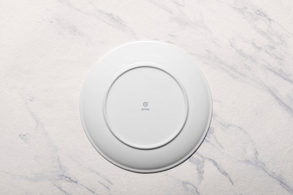 Ariane Vital Coupe 12 1/5" Tornado - White Matt Porcelain Coupe Round Rimless Plate - 6/Case (AVCARN427011031) - iFoodservice Online