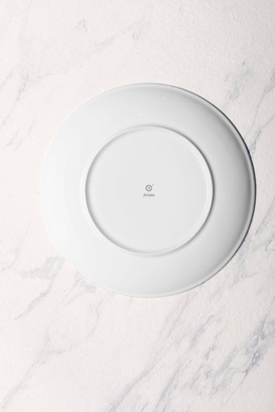 Ariane Vital Coupe 12 1/5" Twister Mokka Drak Brown Porcelain Coupe Round Rimless Plate - 6/Case (AVCARN263011031) - iFoodservice Online