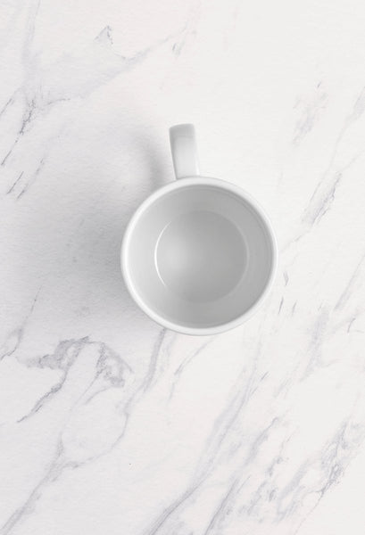Ariane Vital Coupe 15 2/9 Oz Vital Coupe - Warm White Porcelain Coupe Curve Mug - 6/Case (AVCARN000054045) - iFoodservice Online