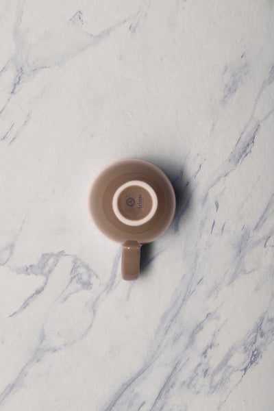 Ariane Vital Coupe 3 Oz Splash Beige Porcelain Coupe Espresso Cup - 12/Case (AVCARN257044009) - iFoodservice Online