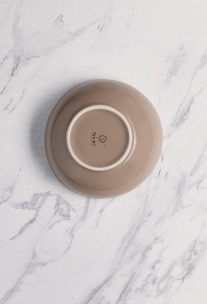 Ariane Vital Coupe 4 5/7" Splash Beige Porcelain Bowl - 12/Case (AVCARN257022012) - iFoodservice Online