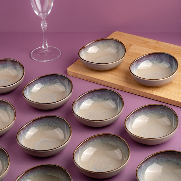 Ariane Vital Coupe 4 5/7" Splash Beige Porcelain Bowl - 12/Case (AVCARN257022012) - iFoodservice Online