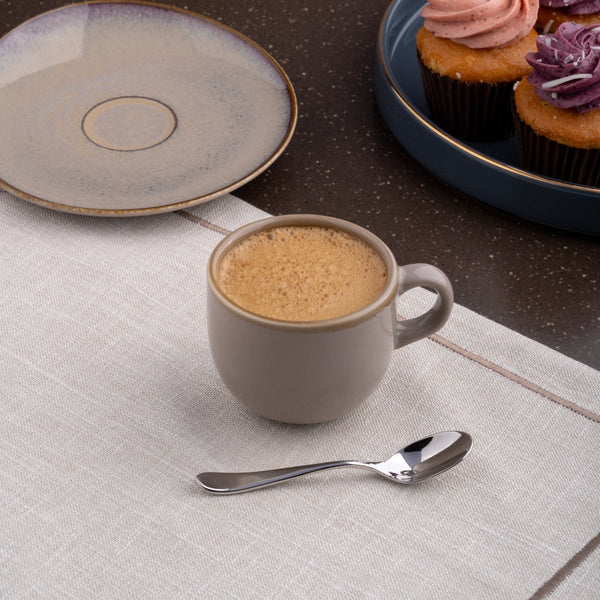 Ariane Vital Coupe 6 3/4 Oz Splash Beige Porcelain Coupe Coffee Cup - 12/Case (AVCARN257044020) - iFoodservice Online