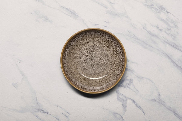 Ariane Vital Coupe 7" Freckles Porcelain Coupe Round Deep Plate - 6/Case (AVCARNC97012018) - iFoodservice Online