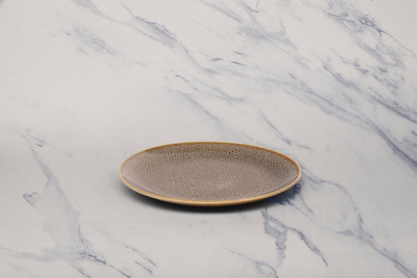 Ariane Vital Coupe 7" Freckles Porcelain Coupe Round Rimless Plate - 12/Case (AVCARNC97011018) - iFoodservice Online