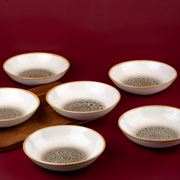 Ariane Vital Coupe 7" Jaguar White Porcelain Coupe Round Deep Plate - 6/Case (AVCARND52012018) - iFoodservice Online