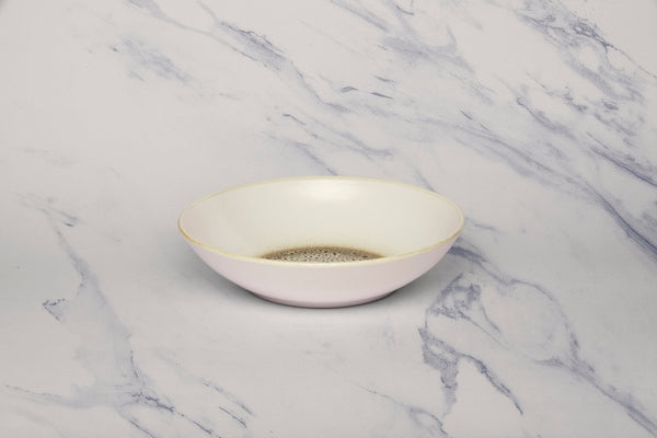 Ariane Vital Coupe 7" Jaguar White Porcelain Coupe Round Deep Plate - 6/Case (AVCARND52012018) - iFoodservice Online