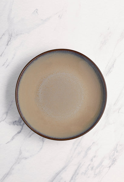 Ariane Vital Coupe 7" Splash Beige Porcelain Coupe Round Deep Plate - 6/Case (AVCARN257012018) - iFoodservice Online