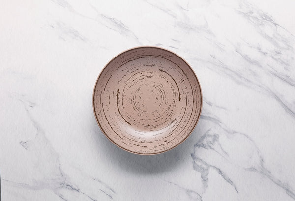 Ariane Vital Coupe 7" Tornado - Dessert Sage Porcelain Coupe Round Deep Plate - 6/Case (AVCARN429012018) - iFoodservice Online